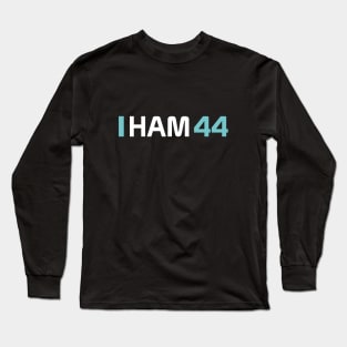 HAM 44 Design - White Text. Long Sleeve T-Shirt